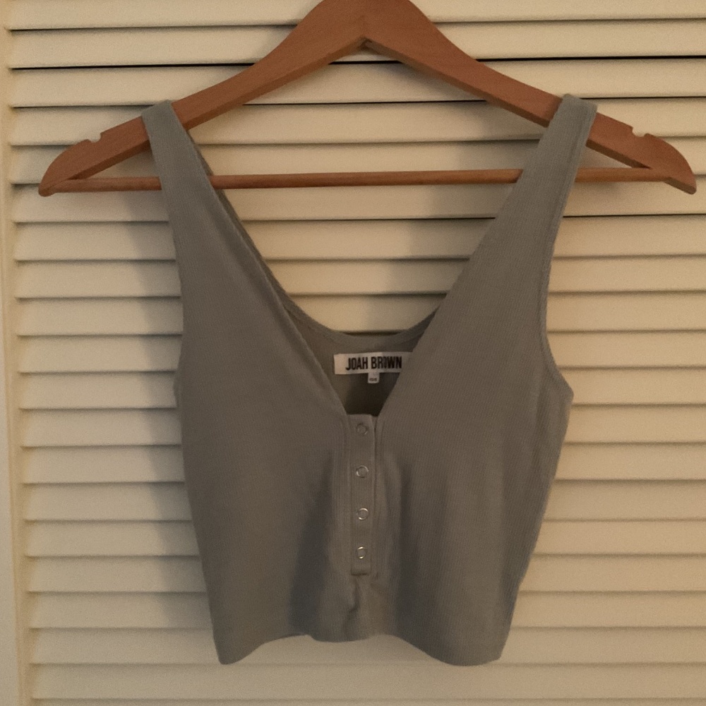 Joah Brown Crop Top Blue XS/S - Picture 2 of 3